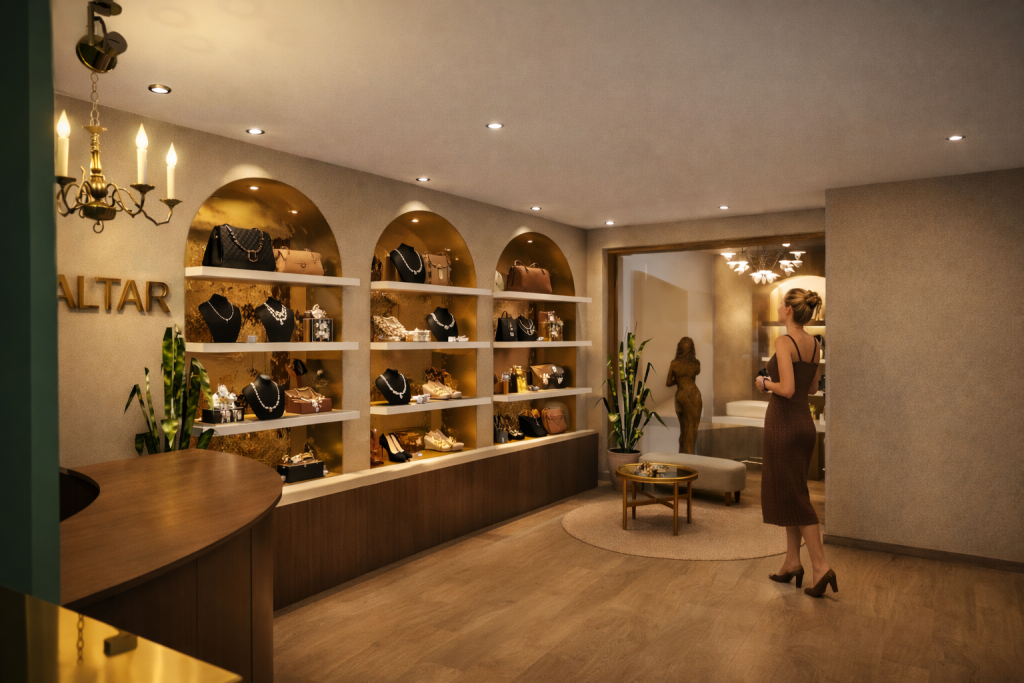 render imagen realista boutique valencia españa 2